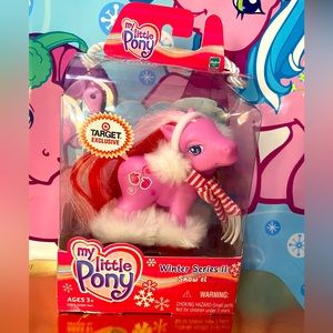 MY LITTLE PONY NWT VTG /004 WINTER SERIES II SNOW’el TARGET EXCLUSIVE w/BOOTS